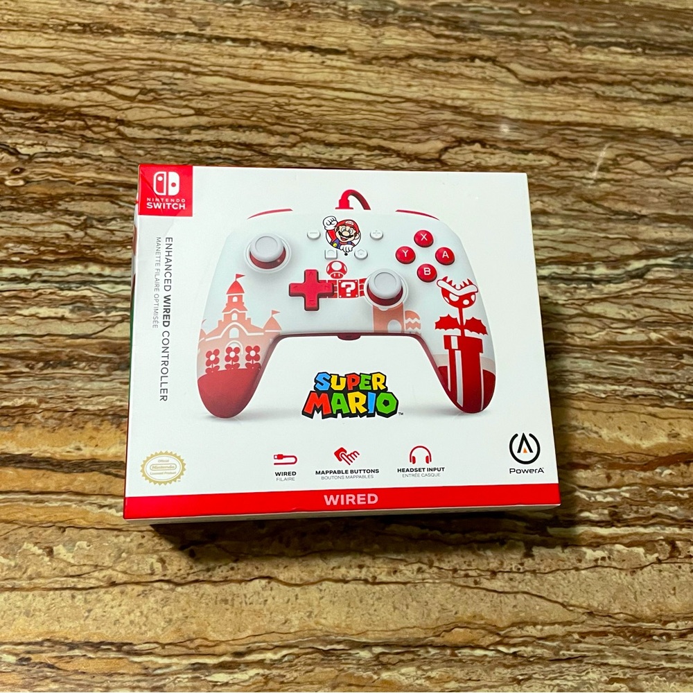 Nintendo Switch Red Controller Super MARIO Wired Controller